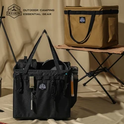 OCEGEAR-caja de almacenamiento plegable para acampar, organizador de maletero de viaje, Picnic, estuche de artículos diversos, bolso de mano multifunción para senderismo al aire libre