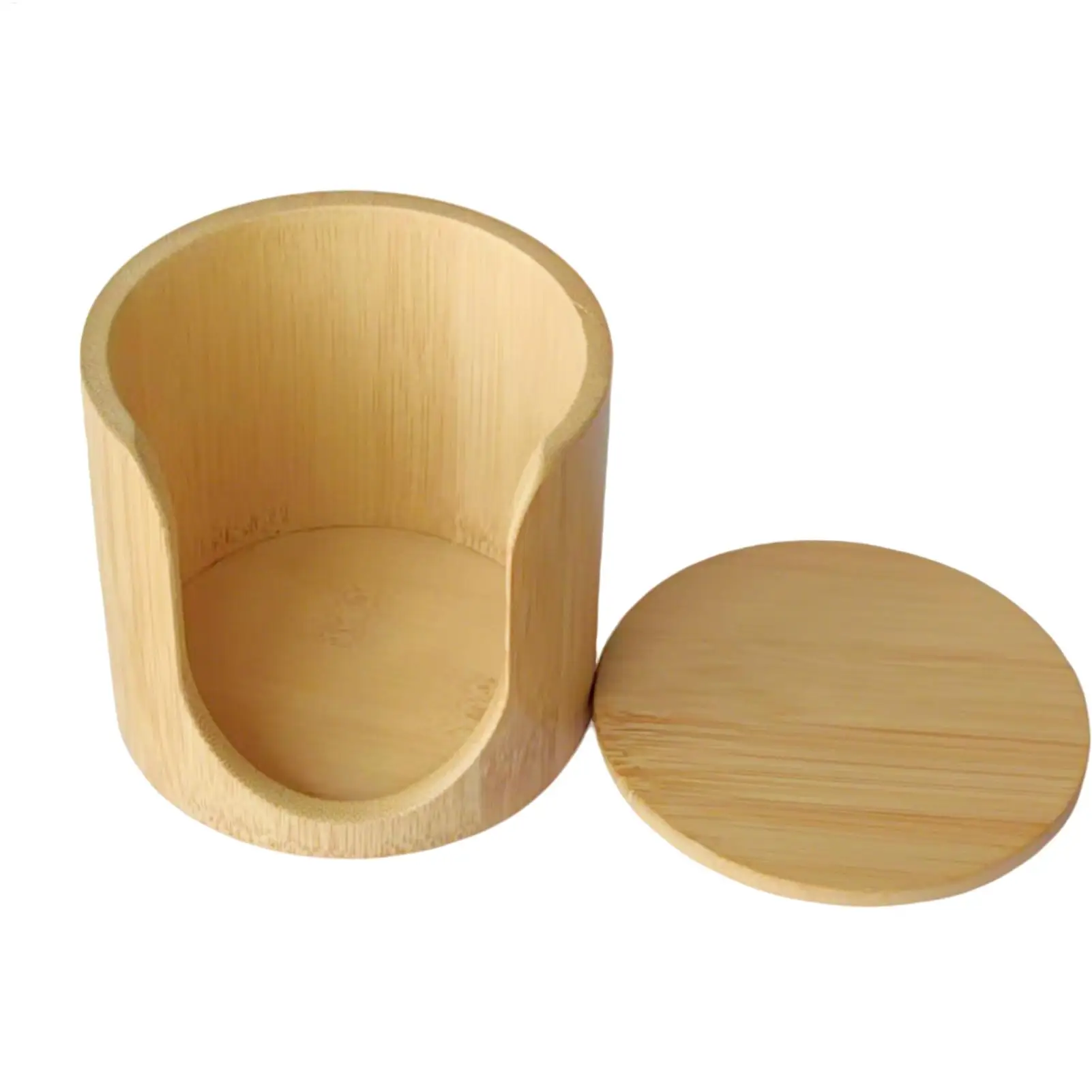 Cotton Rounds Holder Organizer Makeup Remover Pads Storage Box with Lid wood Vanity Table Organizer for Bathroom Bedroom