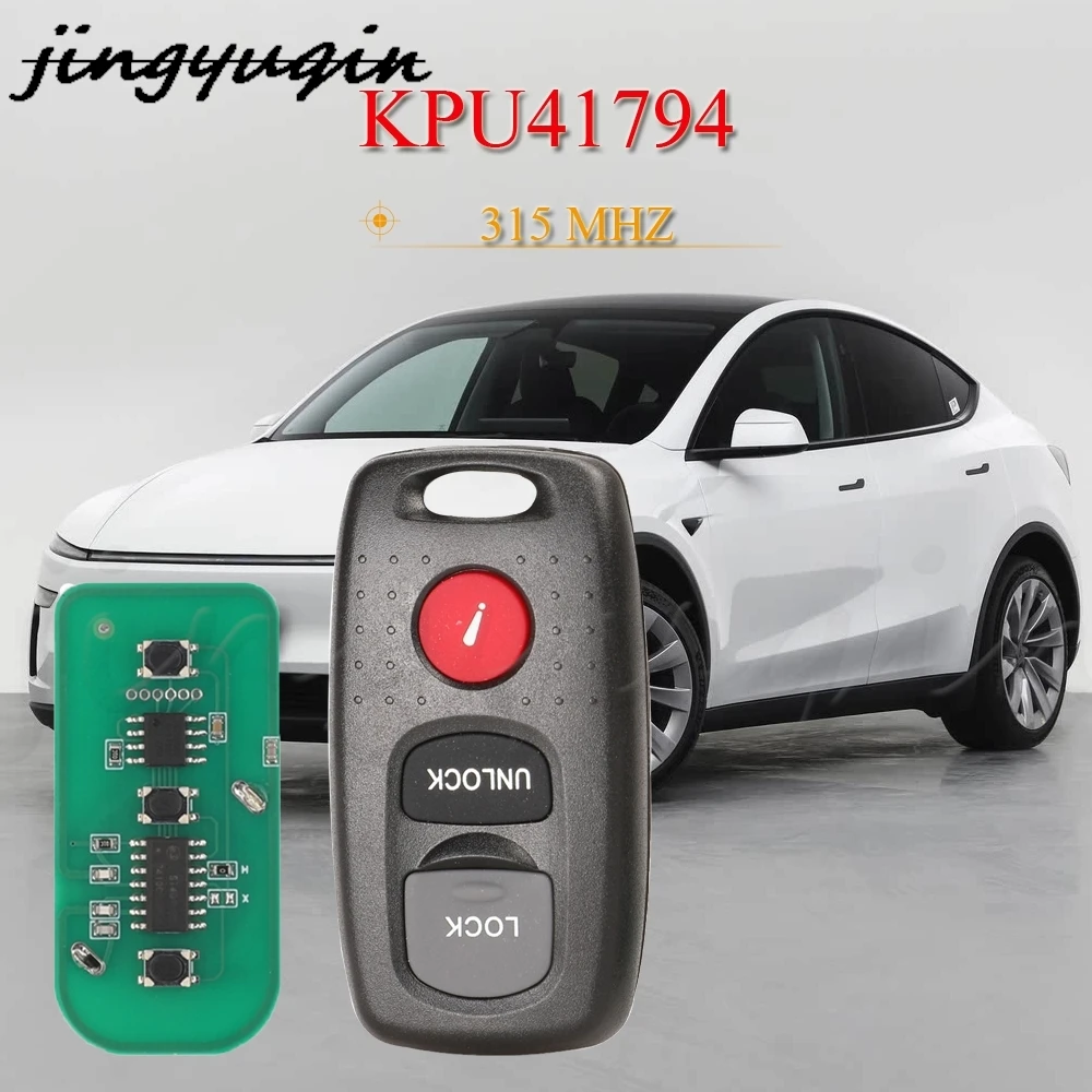 

Jingyuqin 3 кнопки умный дистанционный автомобильный ключ брелок для бесключевого доступа 315 МГц KPU41794 для Mazda 3 2004-2008 для Mazda 6 2003 2004 2005