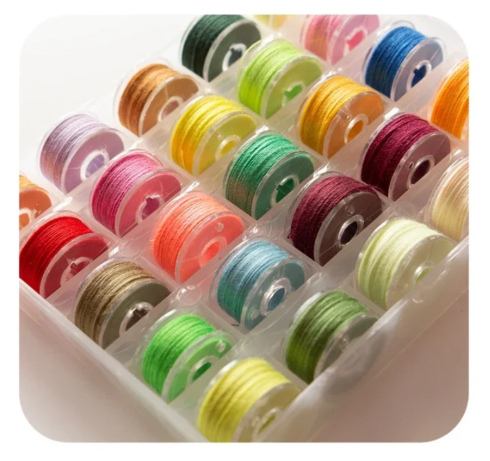 9/25/36 farbe Handgemachte Stickerei Nähen Fäden Polyester Hause Hand Nähen Nähmaschine Liefert Garn Linie Box Farbe zufällig