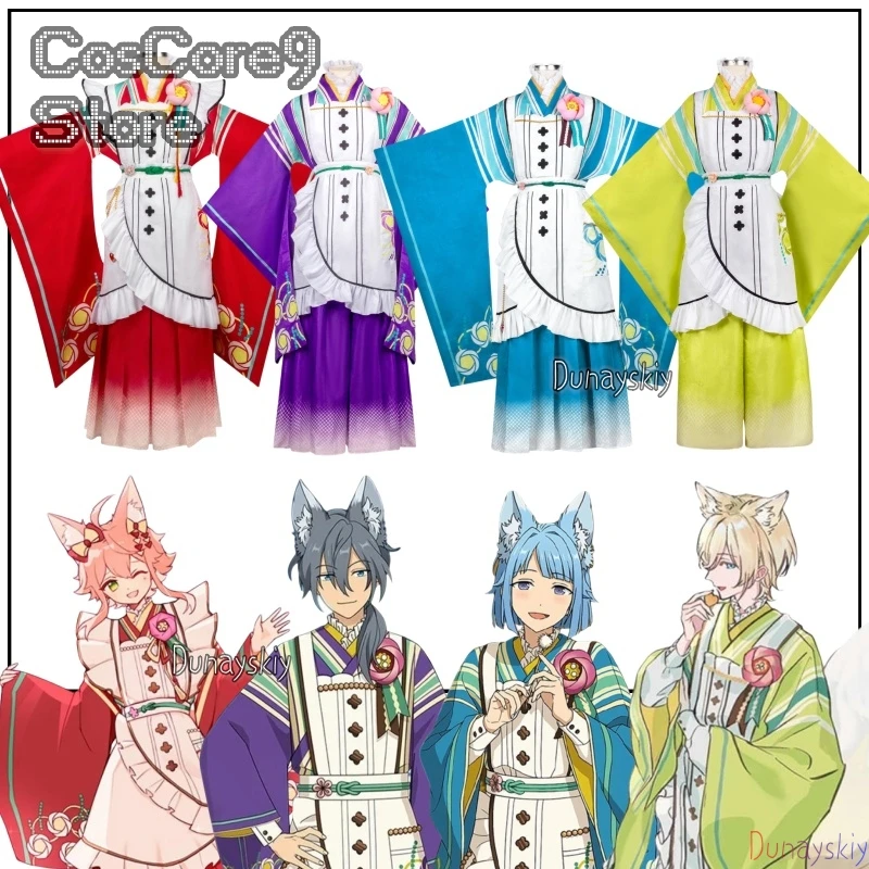 

Костюм для косплея Ensemble Stars Tori Himemiya Tenshouin Eichi Shiina Niki Shino Hajime, женский костюм для вечеринки, кимоно индивидуального размера