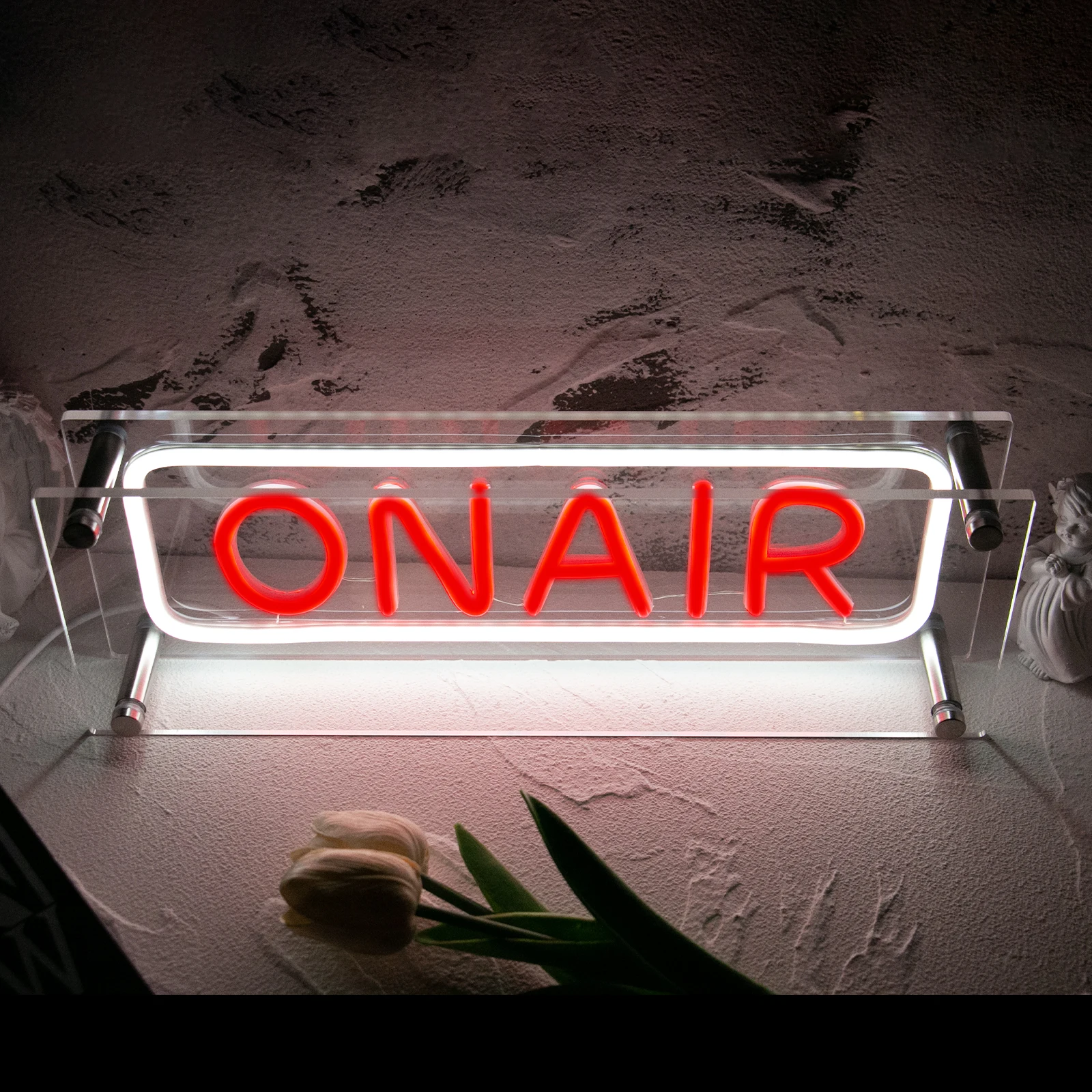 

1 шт. ONAIR неоновая вывеска стоячая неоновая вывеска красный светодиод неоновая вывеска с питанием от USB неоновая вывеска регулируемое освещение для настольного спальни
