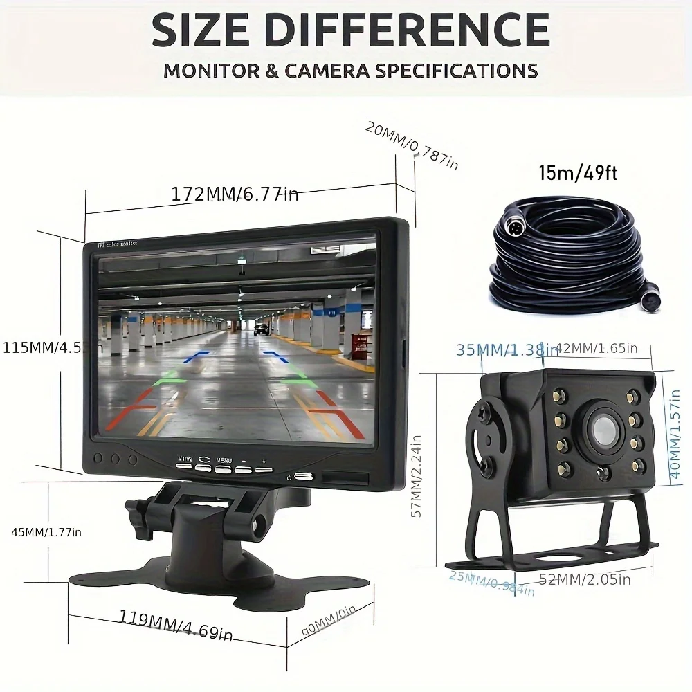 Schermo Monitor per auto da 7 \