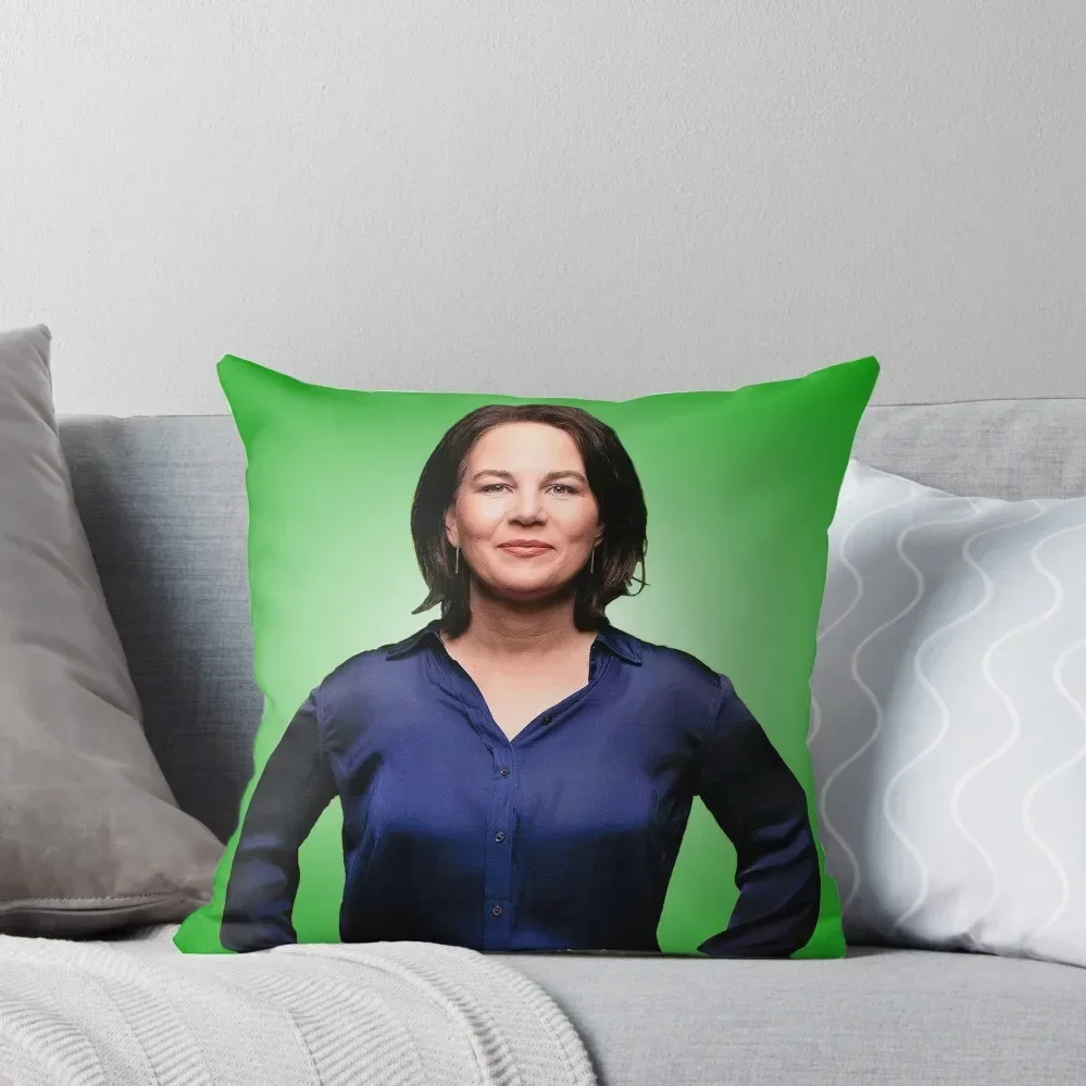 

Annalena Baerbock Die Grünen 2021 Throw Pillow Christmas Pillowcase ornamental pillows Luxury Pillow Case New year pillow