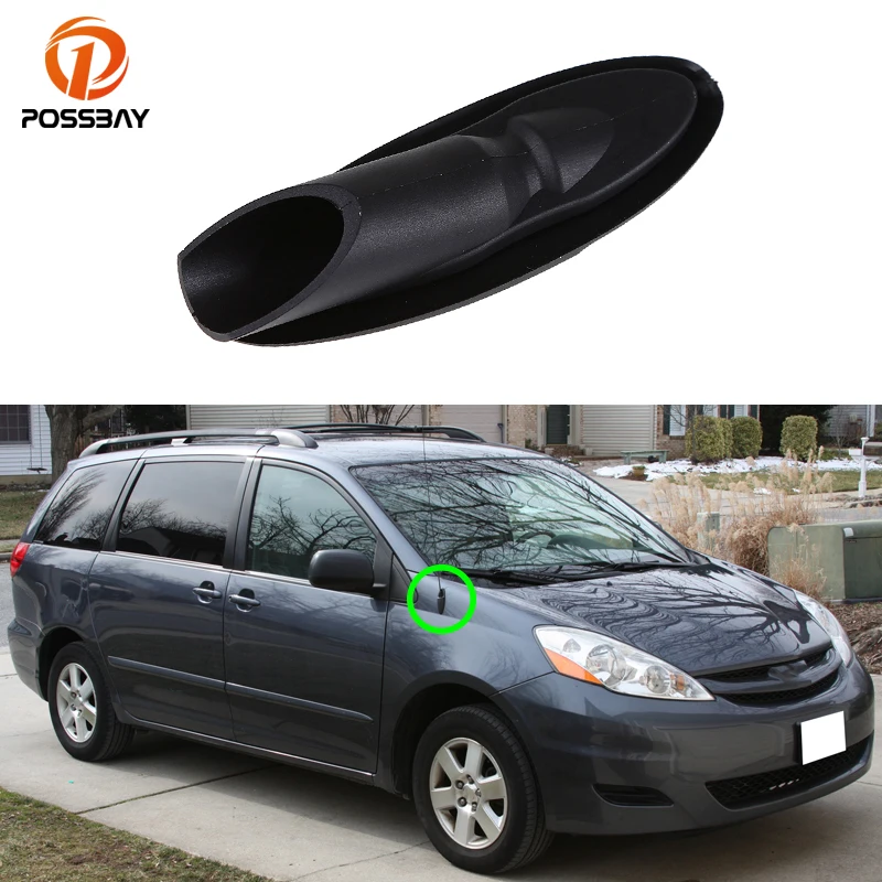 Osłona anteny samochodowej Czarna podstawa adaptera do Toyota Sienna 2004 2005 2006 2007 2008 2009 2010 Auto Części zewnętrzne Akcesoria