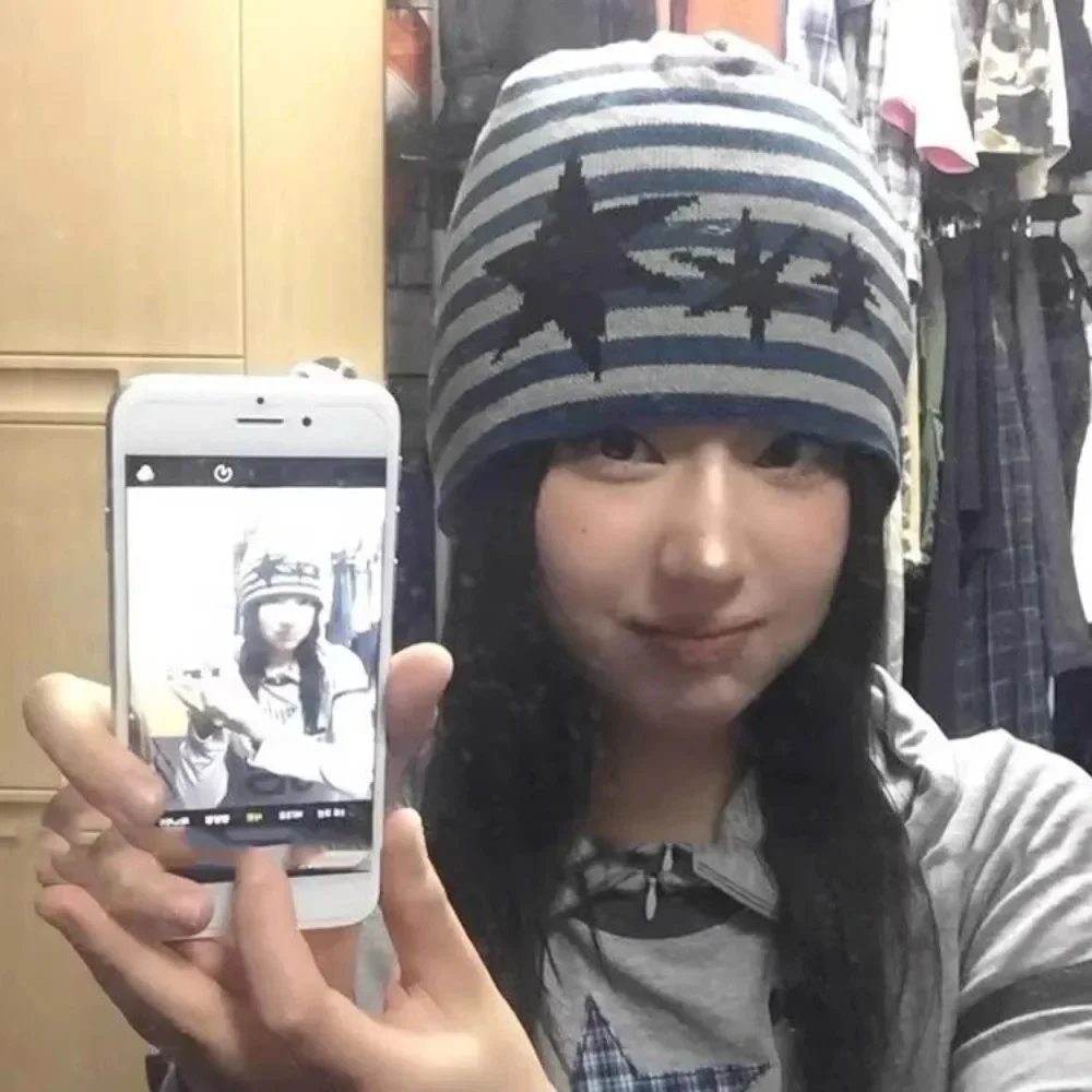 كوريا ستار شريط متماسكة الملابس والاكسسوارات بألواح عادية كل مباراة Y2k القوطي القبعات الأقلية شارع العليا قبعات جديدة بسيطة