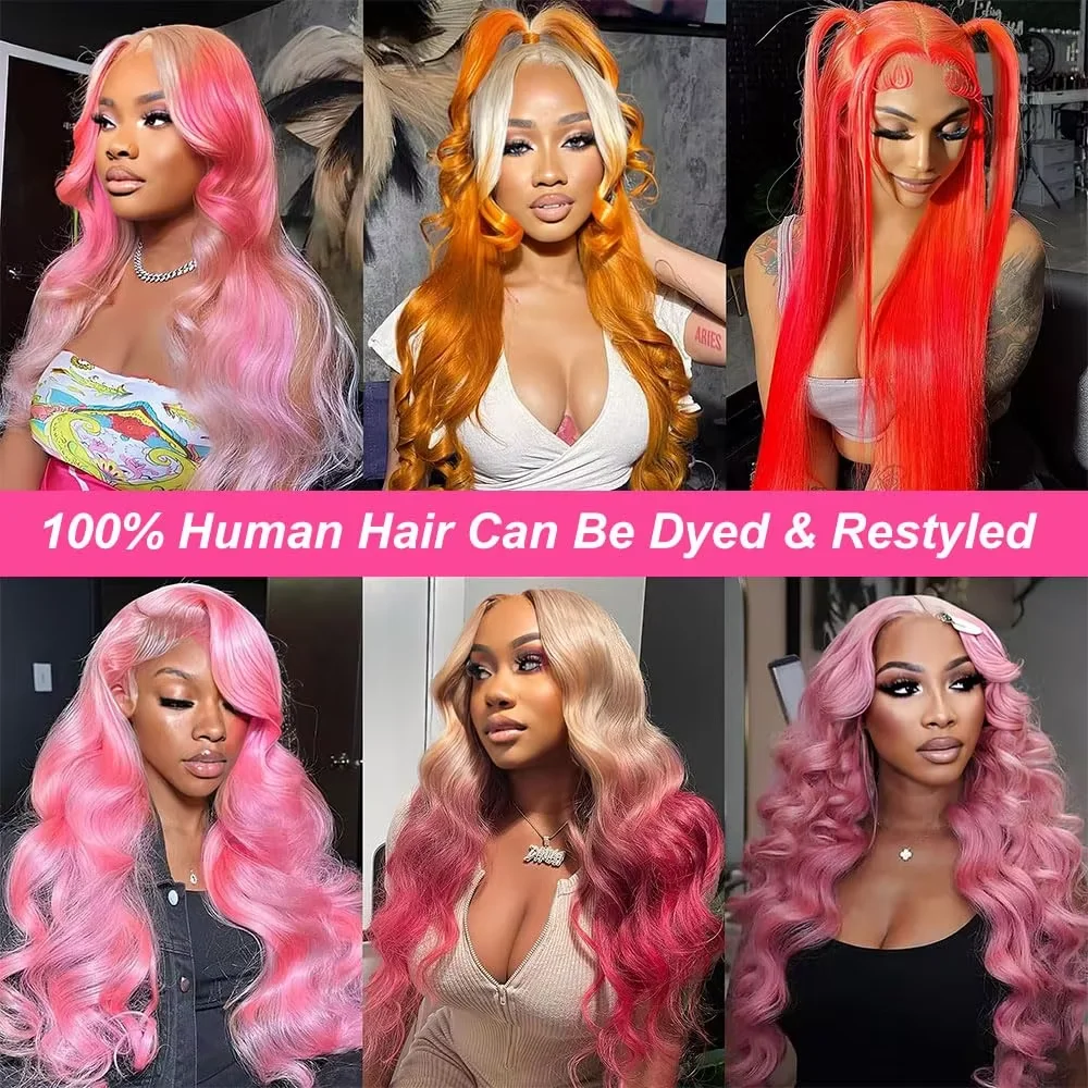 30 40 Inch 613 Honey Blonde Human Hair Lace Wig 200 Density Body Wave HD Transparent Lace Front 100% Human Hair Wigs Colored 13x6 Wet And Wavy Lace Frontal Wigs image 8