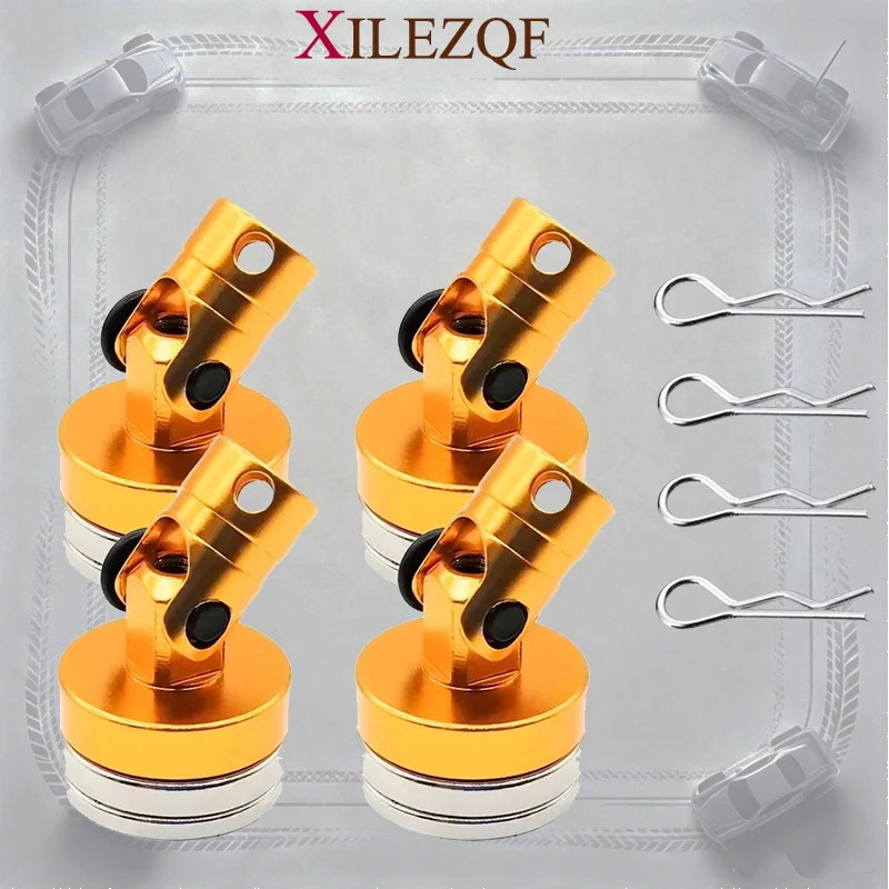 XILEZQF 1Set Strong Magnetic Stealth Body Post for Tamiya TT01 TT02 1/10 RC Drift Car