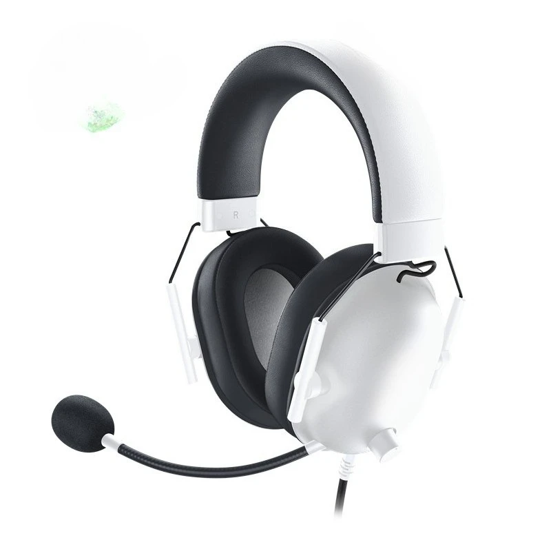 

Gaming Headset Microphone Wired Headset White Green