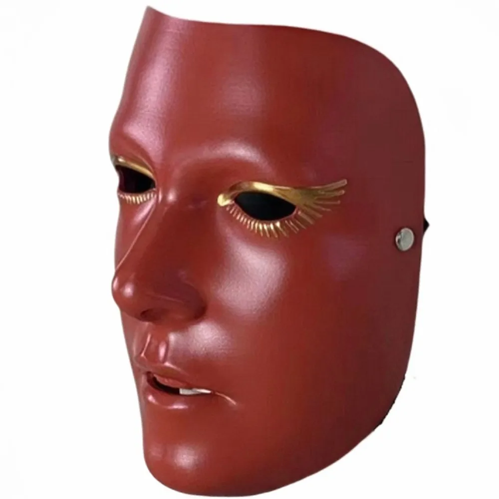 Rote Maskerade-Maske - Mardi Gras Abschlussball Party-Accessoire – Detail 5