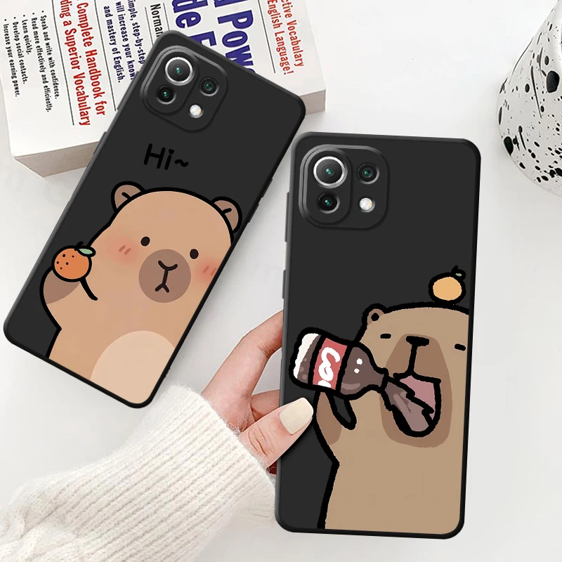 Funny Capybara Phone Case for Redmi 9A 9i 9C 9T 10 2022 10C 10A 12C 13C 14C K40 Pro A1 A2 Plus A3 A3x A4 soft shell