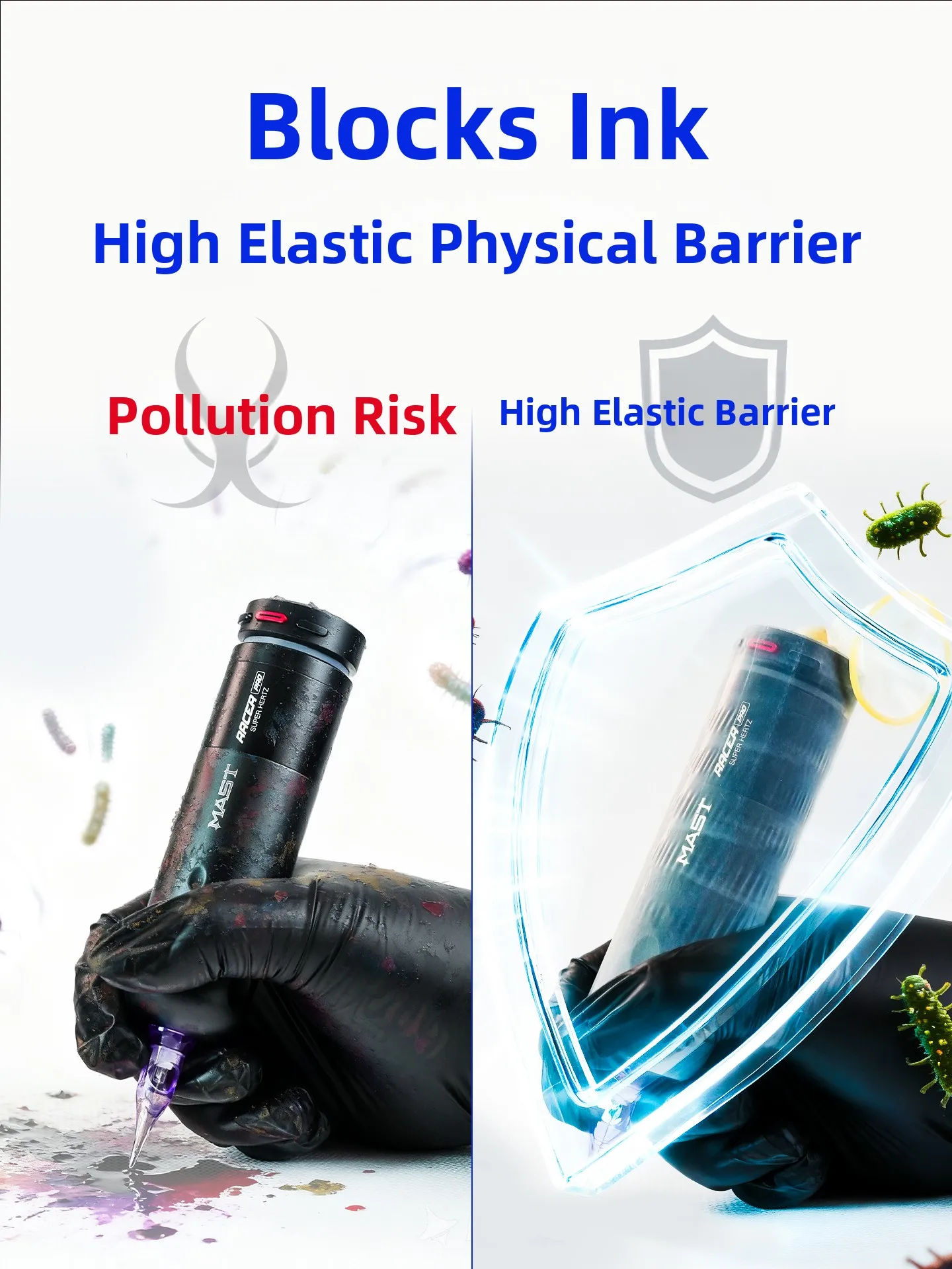 Tattoo Pen Machine Protective Cover Disposable High Elastic Isolation Film Integrated Machine Protection Case Hygiene Safety