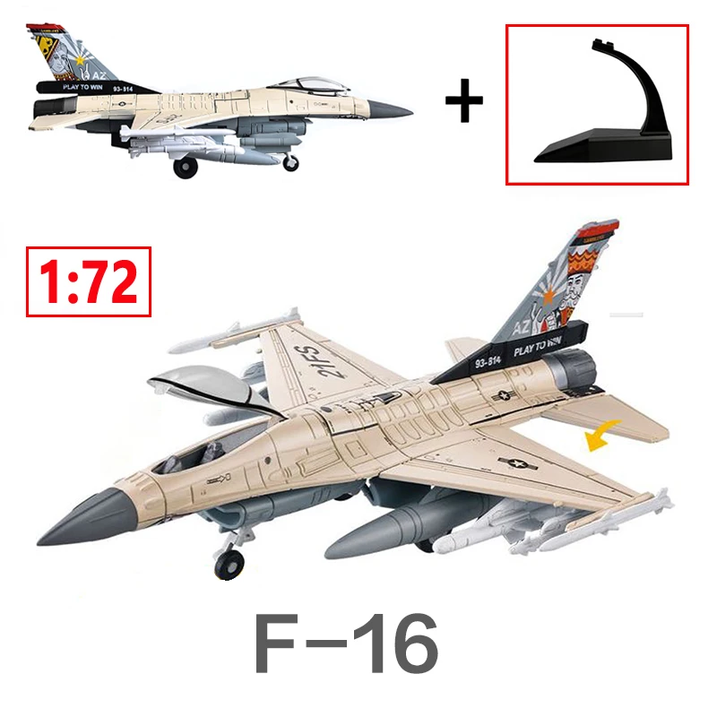 12 Styles USA Military Plane Model Ornament F-16 F-15 F-22 F-35 Fighter Plastic Assembly Home Placement Decoration Creative Gift