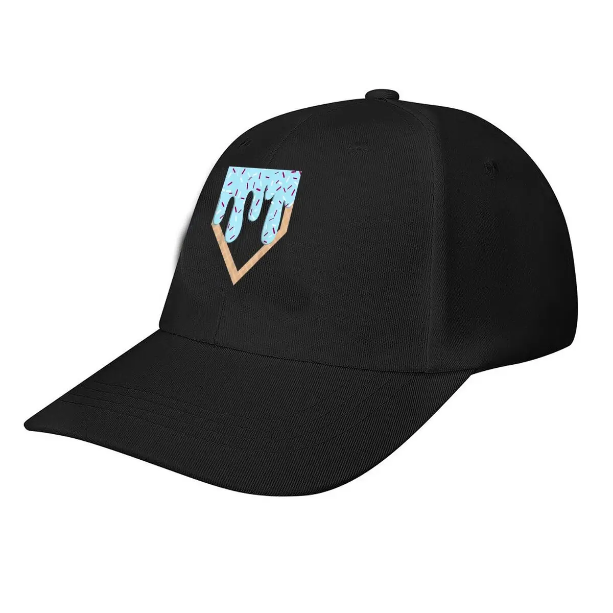 Ice Cream Drip Waffle Cone Graphic Baseball Cap Fashion Men Sunhat Women's Outdoor Sports Snapback Cap