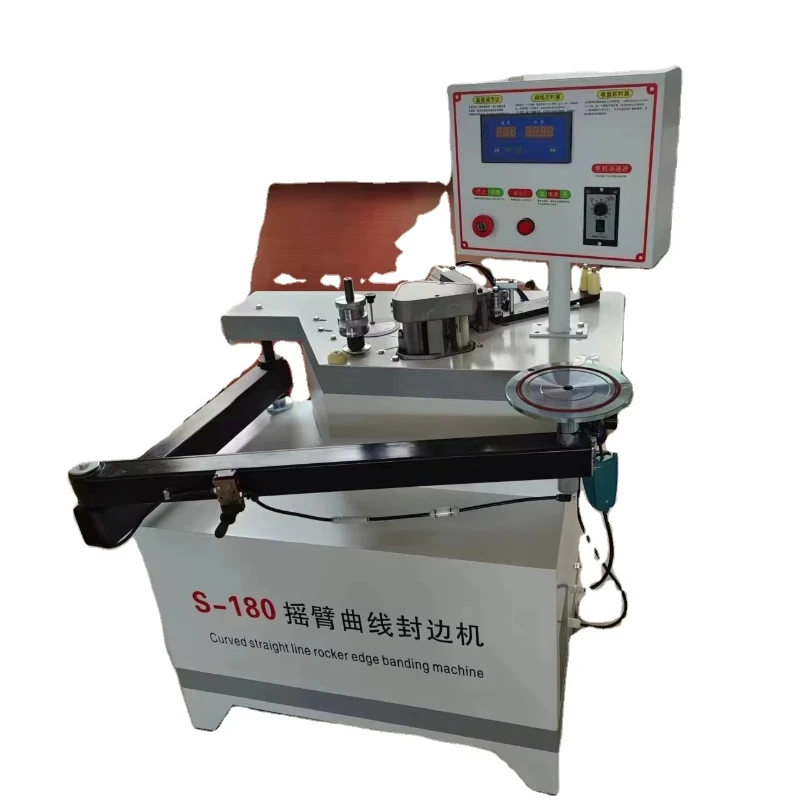 U-Shape Edge Banding Machine | Curved & Straight Line Bander with Rocker Arm for PVC Wood Veneer | Customizable