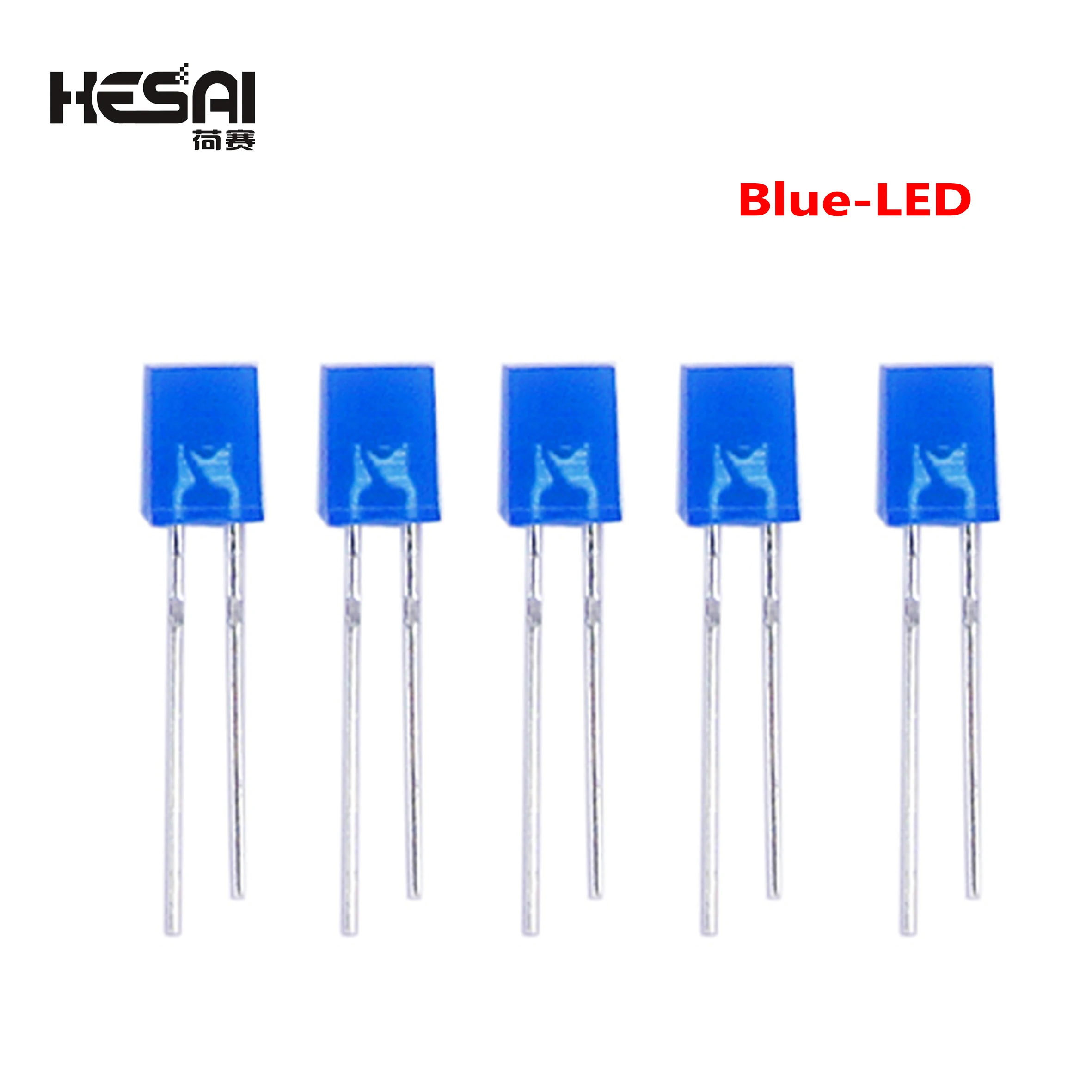 100PCS/lot 2x3x4 Square 5-Color Short-LEG Light-Emitting Diode LED In-Line Lamp Beads LED Electronic Components DIY