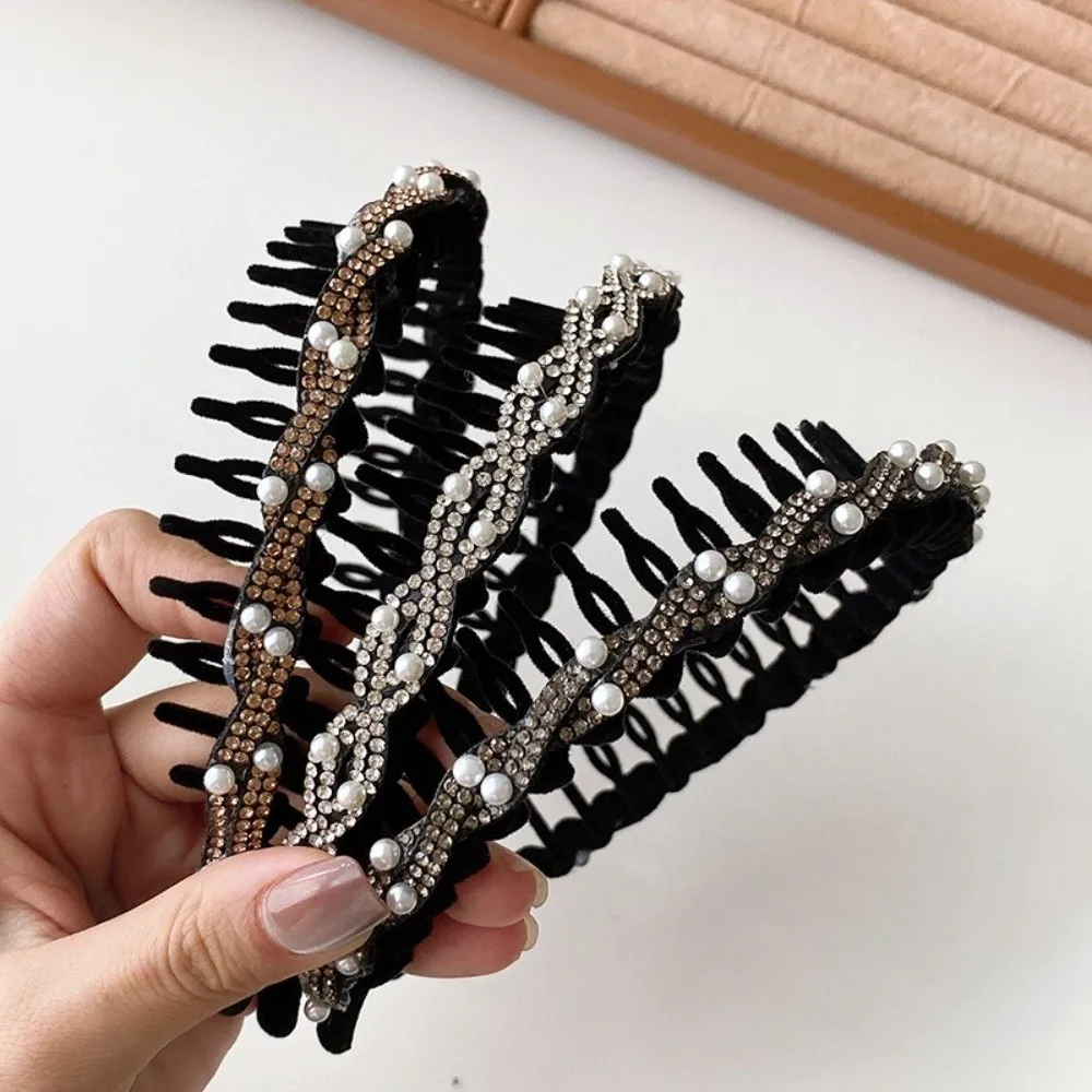 موضة U شكل الشعر الأطواق ليوبارد نمط عدم الانزلاق التسنين هيرباند بلون موجة مشط موجة رباطات للنساء الفتيات #3