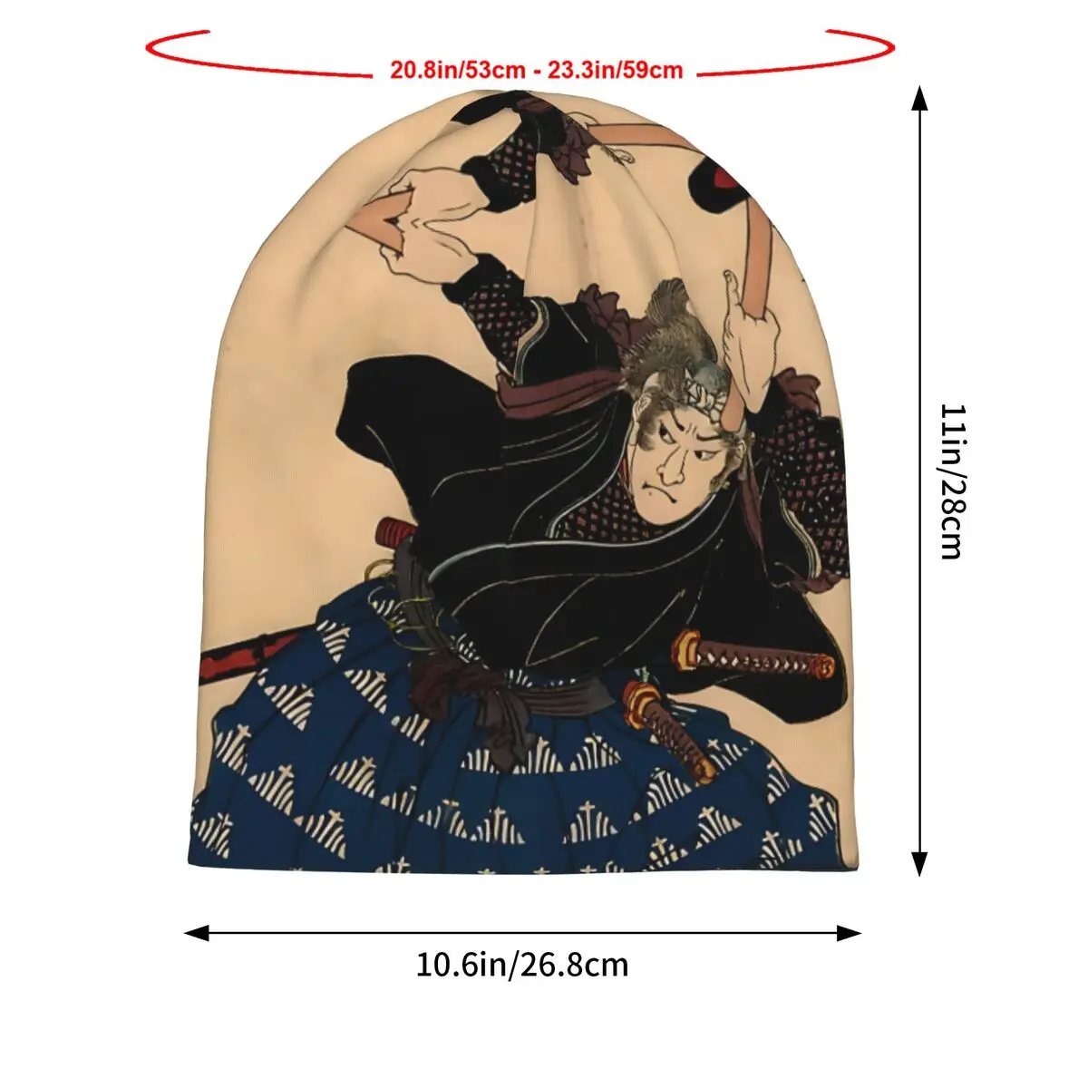 Miyamoto Musashi By Kuniyoshi Utagawa Bath Mat Hat Pullover Men Warm Male Polyester Caps