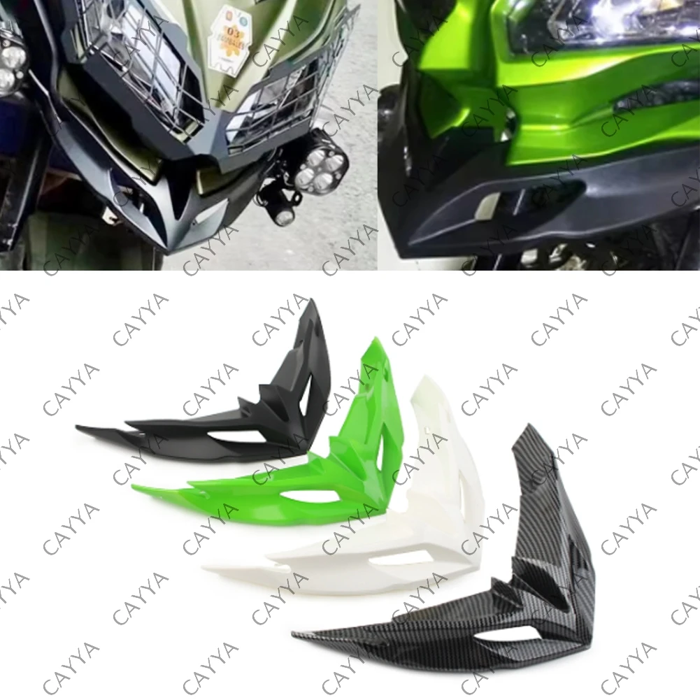 

Motorcycle Beak Cowl Headlight Windscreen Panel Fairing Cover for Kawasaki Versys650 2015 2016 2017 2018 2019