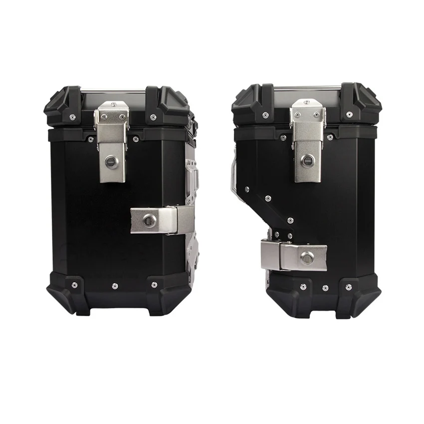 35L Motorcycle Aluminum Alloy Side Box Waterproof Anti-collision Trunk Motorcycle Side Saddle Bag Luggage  Storage Box