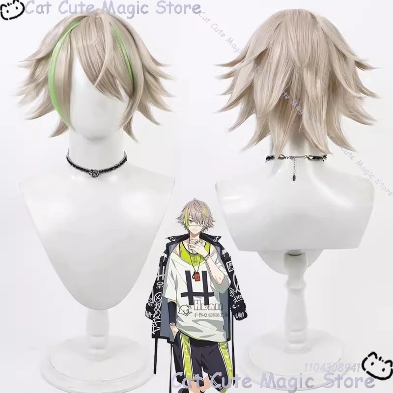 Ryui Shiramitsu Toi Shiramitsu L4mps in 18TRIP Game Cosplay Prop Man Hair Wig Adult Gift Holloween Roleplay Comic Con Customized