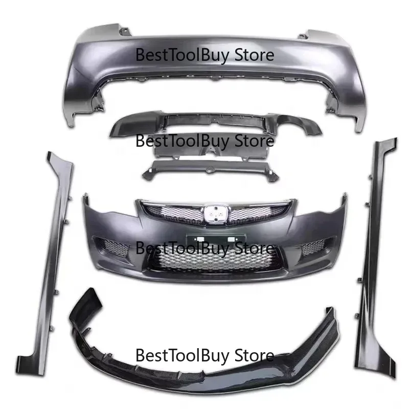 

Typer style Front bumper Rear bumper Side skirts Front lip Face Kit For Civic FD2 Car bumpers Good material