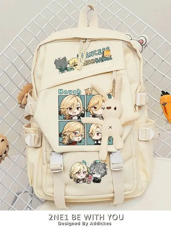 

Zhongyuan Shenzhou Kaviel Haisen Peripheral Two-Dimensional Cute Cartoon Middle School Student Backpack Double Shoulder Bag F