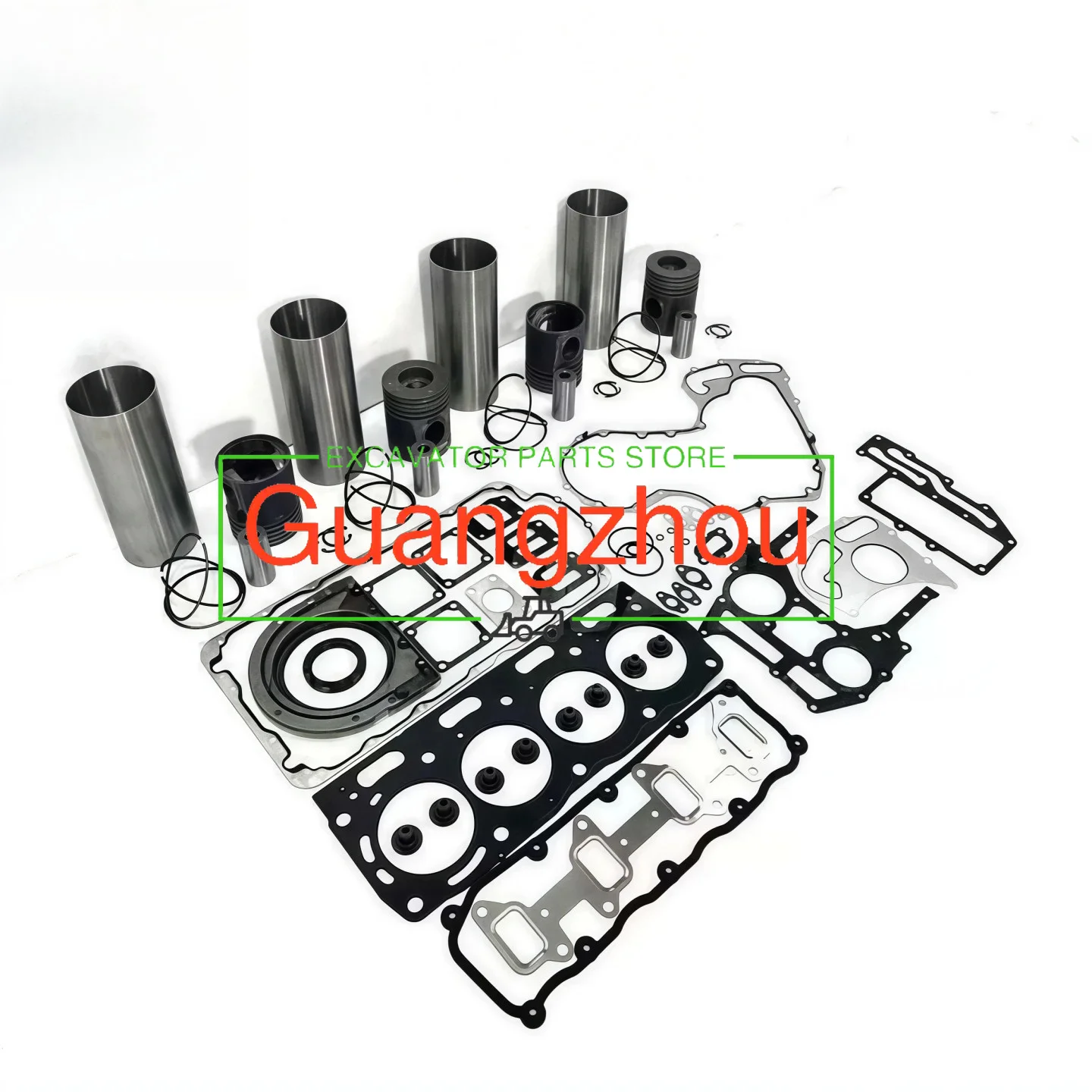 Overhaul Rebuild Kit With Gasket Kit Engine Bearing Set For 1104D 1104D-44T 1104D-44TA excavator engine part