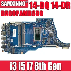 Samxinno da00pamb6d0 mainboard für hp 14s-dp 14-dq 14-dr TPN-Q221 laptop motherboard mit 4417u 5405u i3 i5 i7 cpu L61952-601