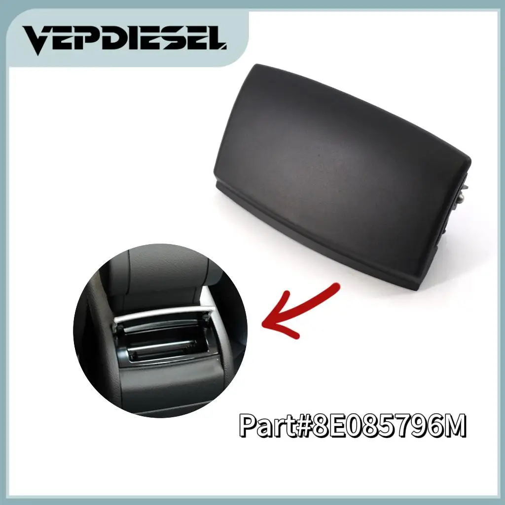 

1pc Black Car Rear Ashtray Replacement for Audi A4/S4 B6 B7 Quattro 2001-2008 Part# 8E0857961M