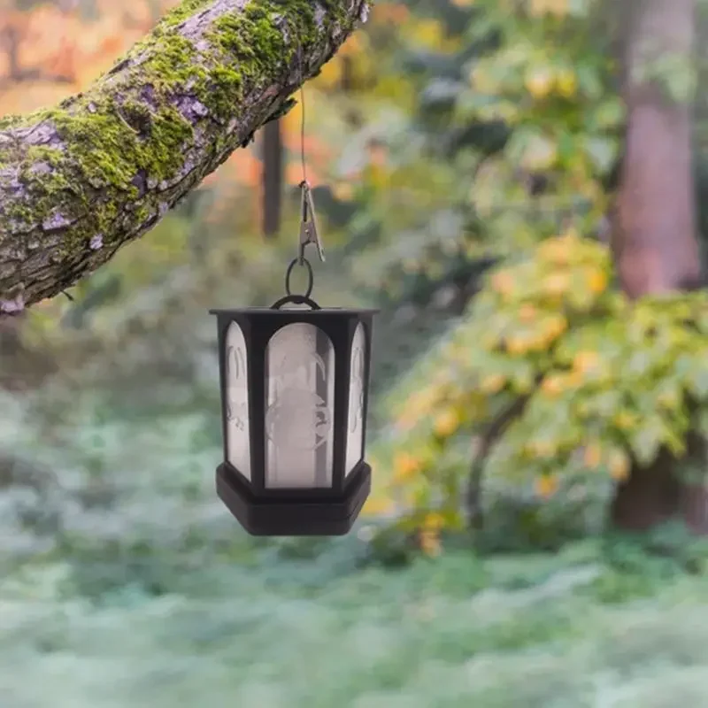 تعمل بالطاقة الشمسية المشهد مقاوم للماء حديقة توفير الطاقة في الهواء الطلق مصباح سداسية Led زينة الحفلات لهب ضوء انخفاض الشحن #5