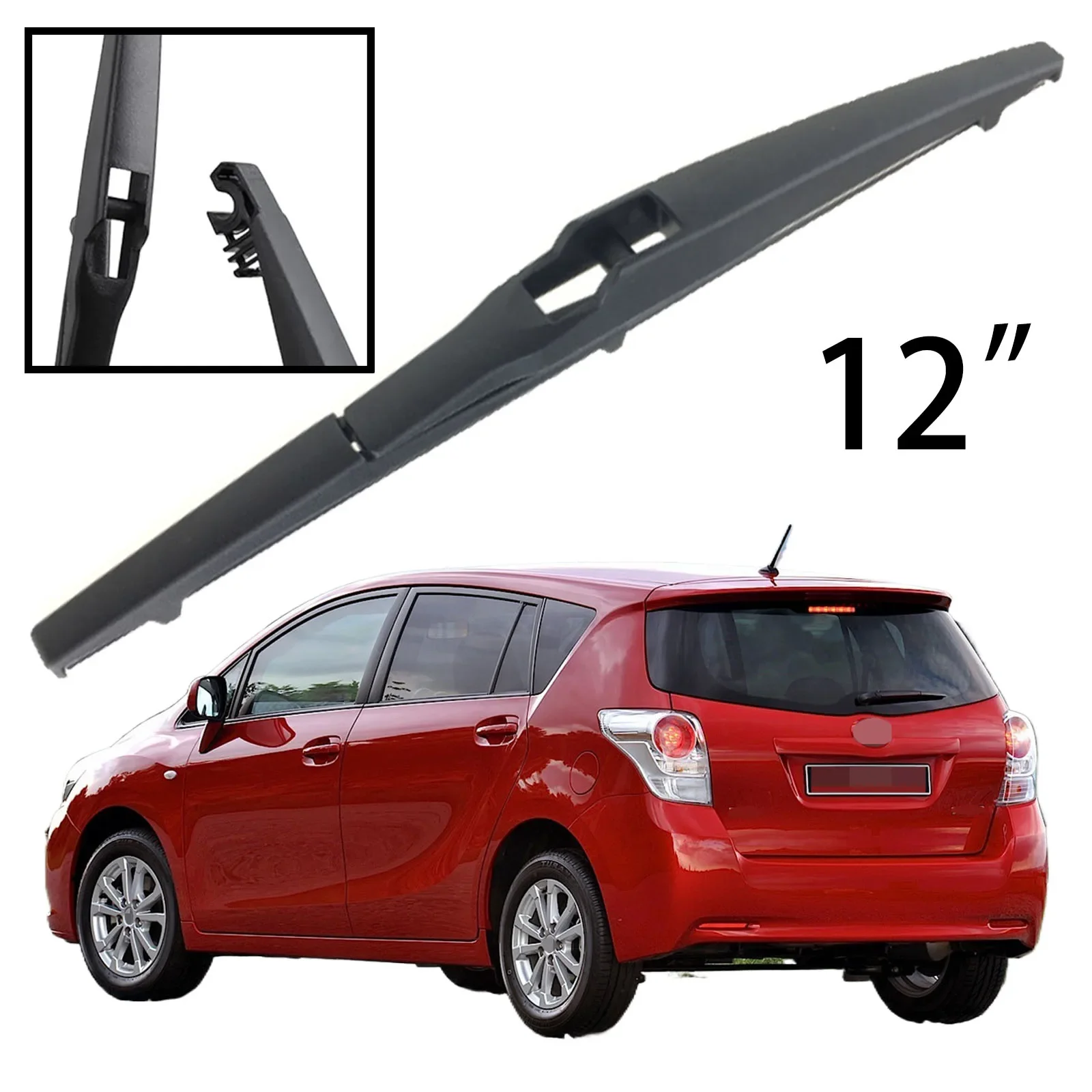 

For Toyota Verso 2009-2019 Car Accessories 12" Rear Windshield Windscreen Washer Wiper Blade