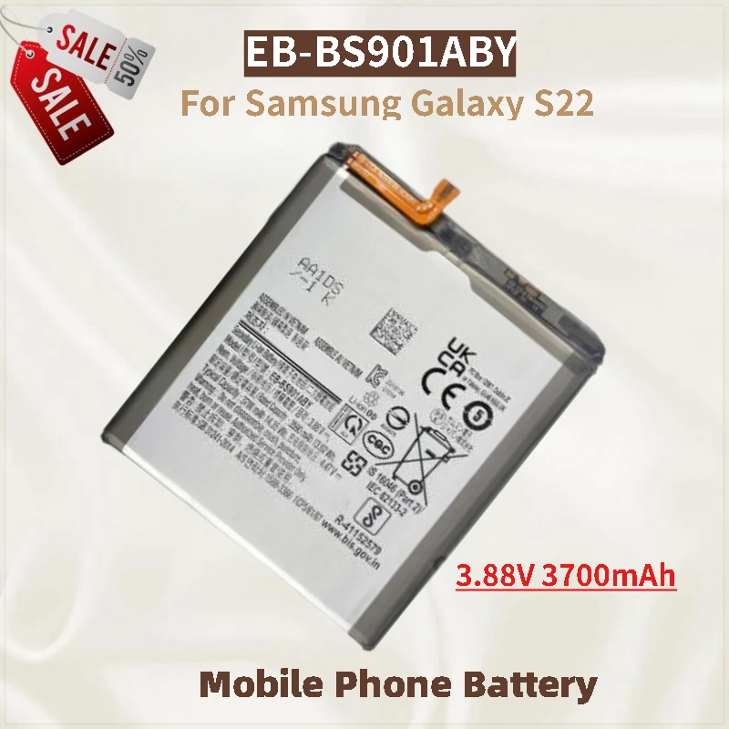 

High Quality Phone Battery EB-BS901ABY 3.88V 3700mAh For Samsung Galaxy S22 Brand New Replacement Battery