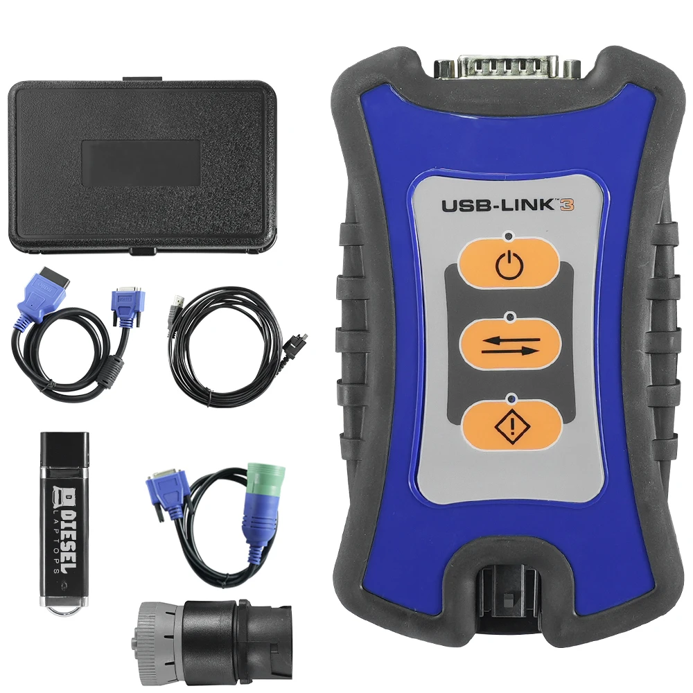 Herramienta de diagnóstico para camiones NEXIQ 3 USB Link con chip completo NEXIQ3 con función Volvo, escáner Nexiq3 para camiones, excavadoras y motores diésel