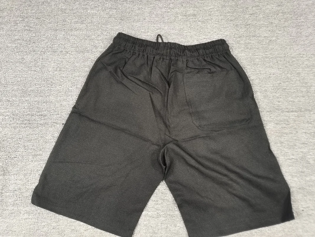 

Breathable Comfortable Color Elastic Waist Five-Point Pants Home Casual orts Loose Fit mid Waist ort Length Spring ...