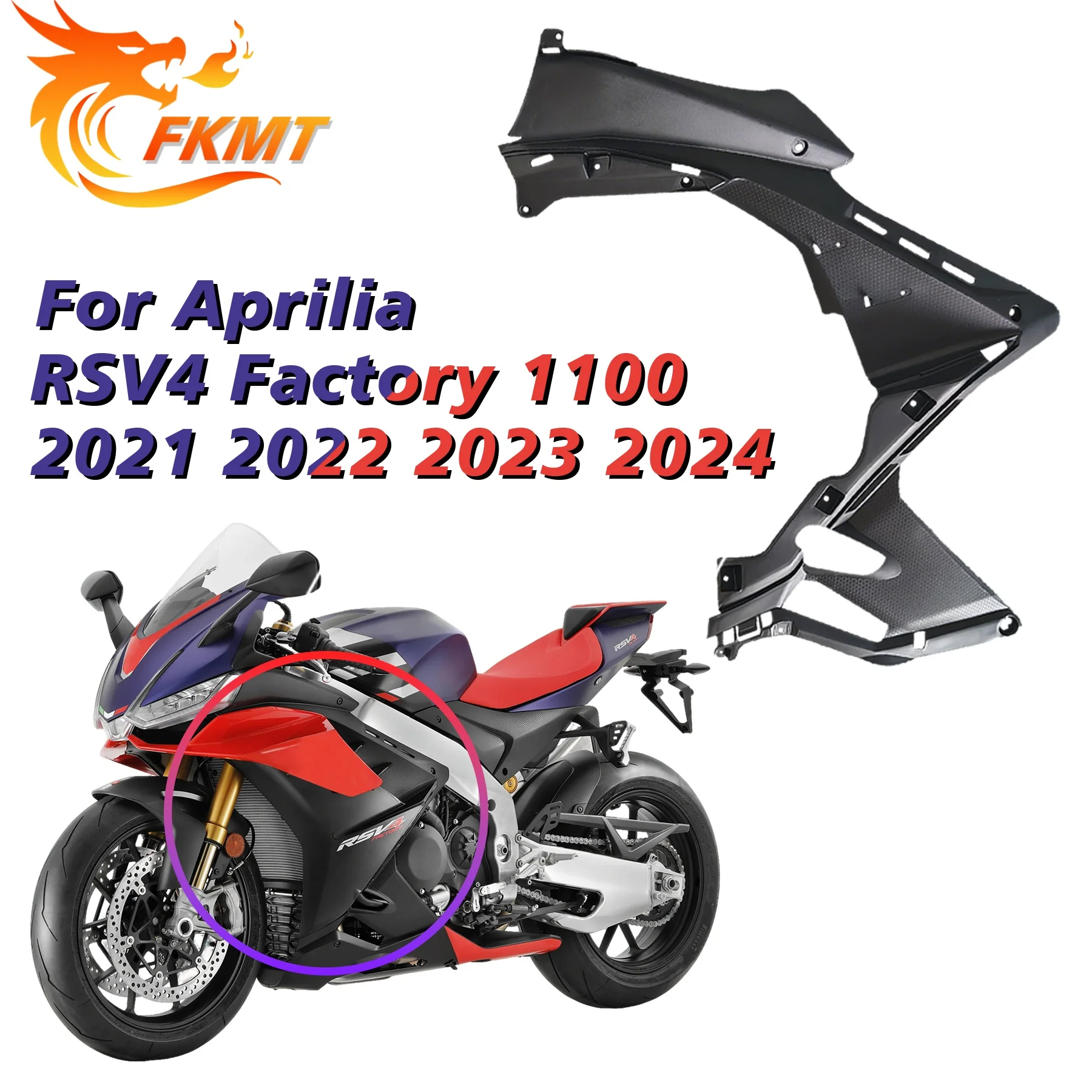 Motorcycle Rear Passenger Pillion Seat Cowl Fairing Solo Chair Cowl for Aprilia RS660 TUONO 660 RSV4 2021-2023 Accessories