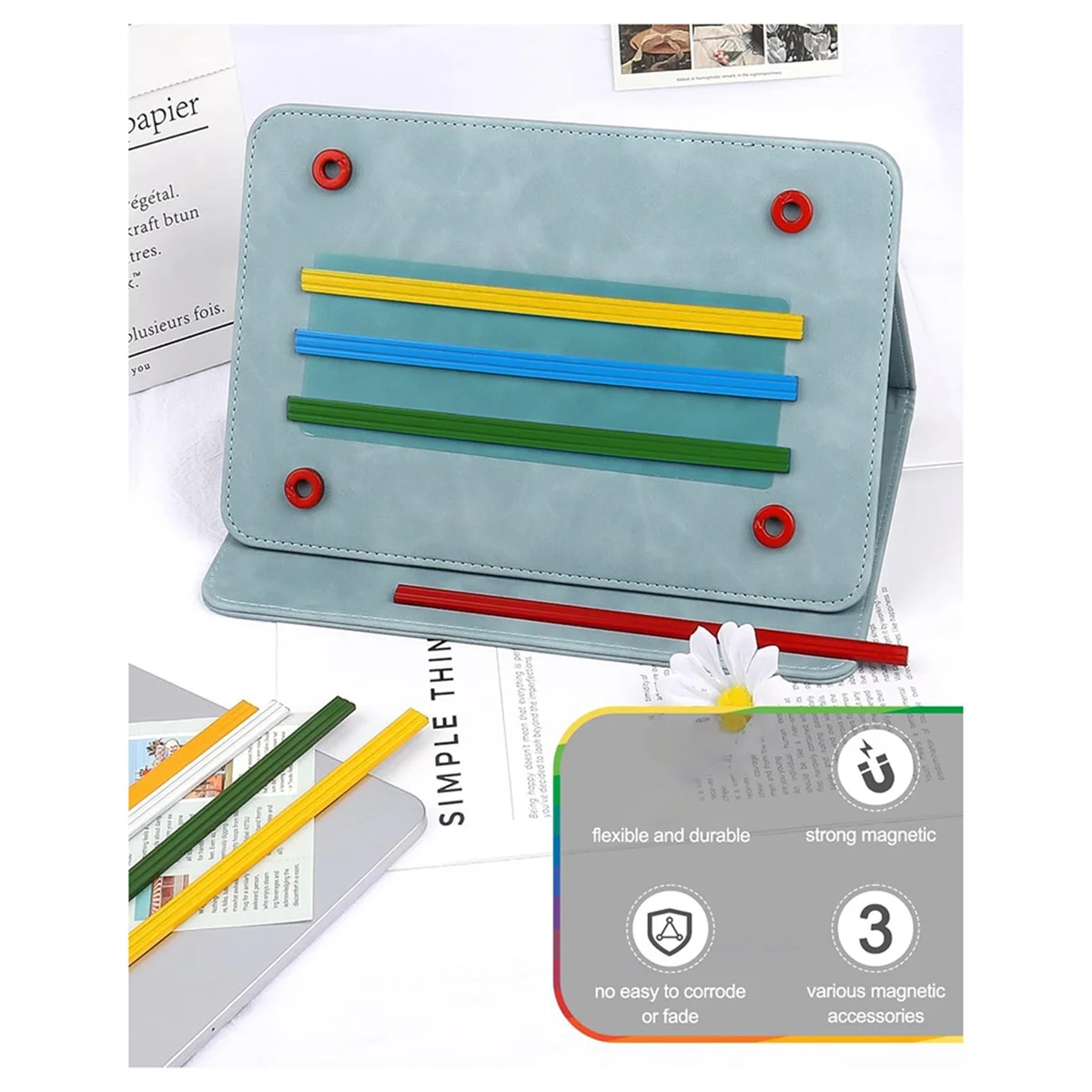 A95I-magneetvervangingsset voor breikaarthouder, 11 stuks magneetpatroonhouders vervangende breigereedschapset