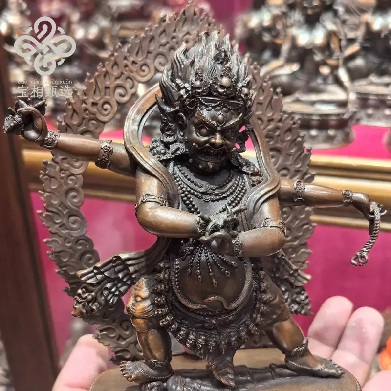 Four-armed diamond hand pure copper gilt Buddha statue purple copper treasure selection t1 Tibetan tantra Buddhist hall
