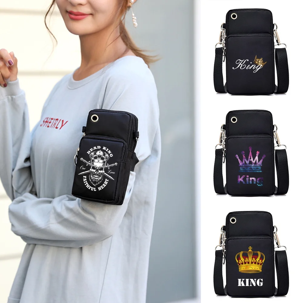 Hands Free Phone Crossbody King Series with Detachable Strap and Multi Layer Pockets Ideal for Work Gym and Weekend Activities