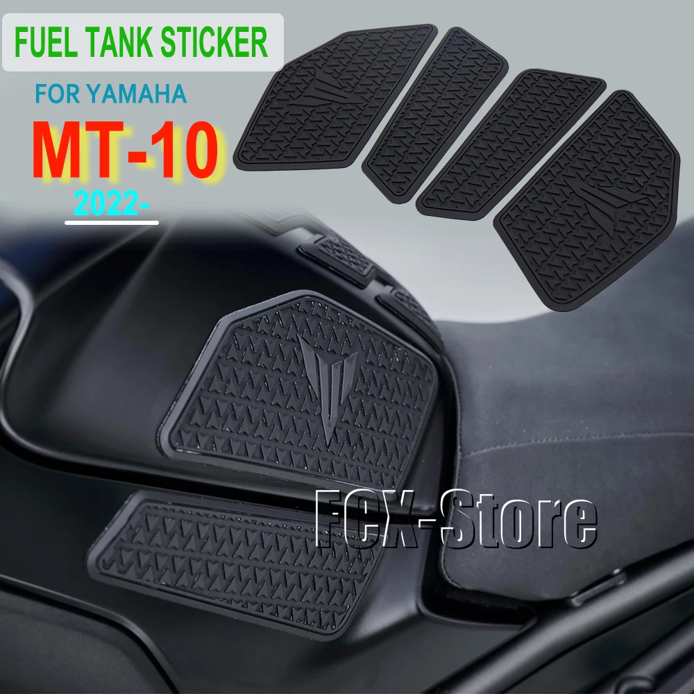 New Motorcycle Tank Traction Pad Anti Slip Sticker Gas Knee Grip Protector For Yamaha MT10 MT-10 mt10 mt 10 2022 2023