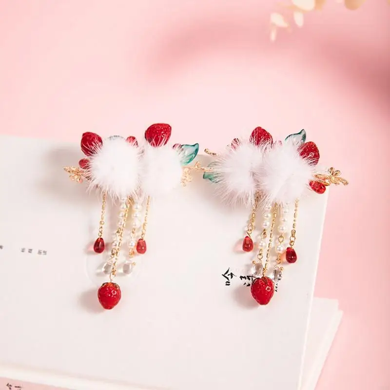 49 aardbeientashaarbooters voor frisse stijl Kids Festival Haarspeld Haar Supp