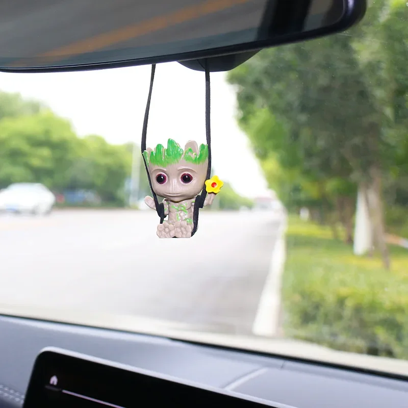 

Disney Marvel Groot Anime Figure Mini Doll Flower Pot Aromatherapy Box Toy Cute Action Doll Car Pendant Christmas Kids Toy Gift