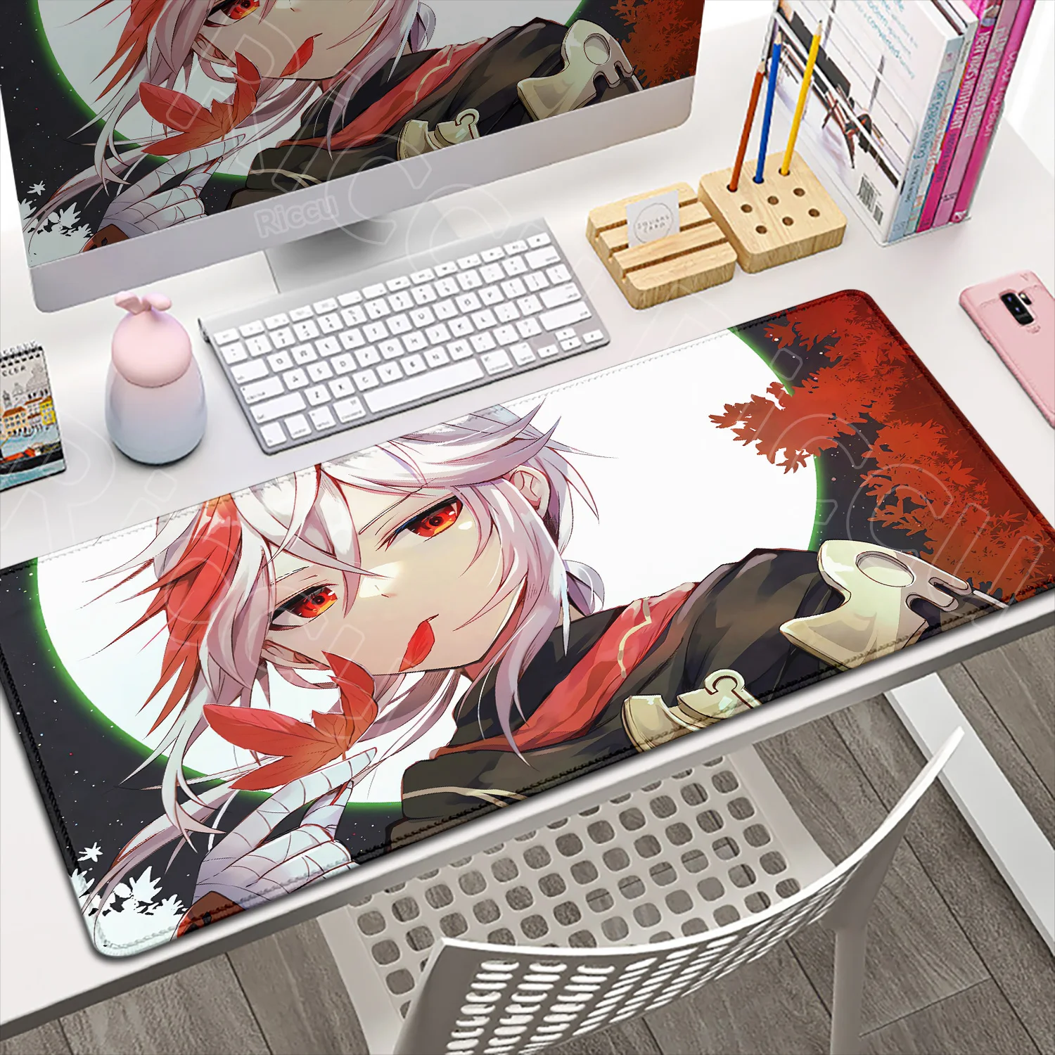HD Print Genshin Impact Kaedehara Kazuha Mouse Pad Gaming Mousepad Laptop Keyboard Mat Large Desk Pad PC Game Computer Accessory