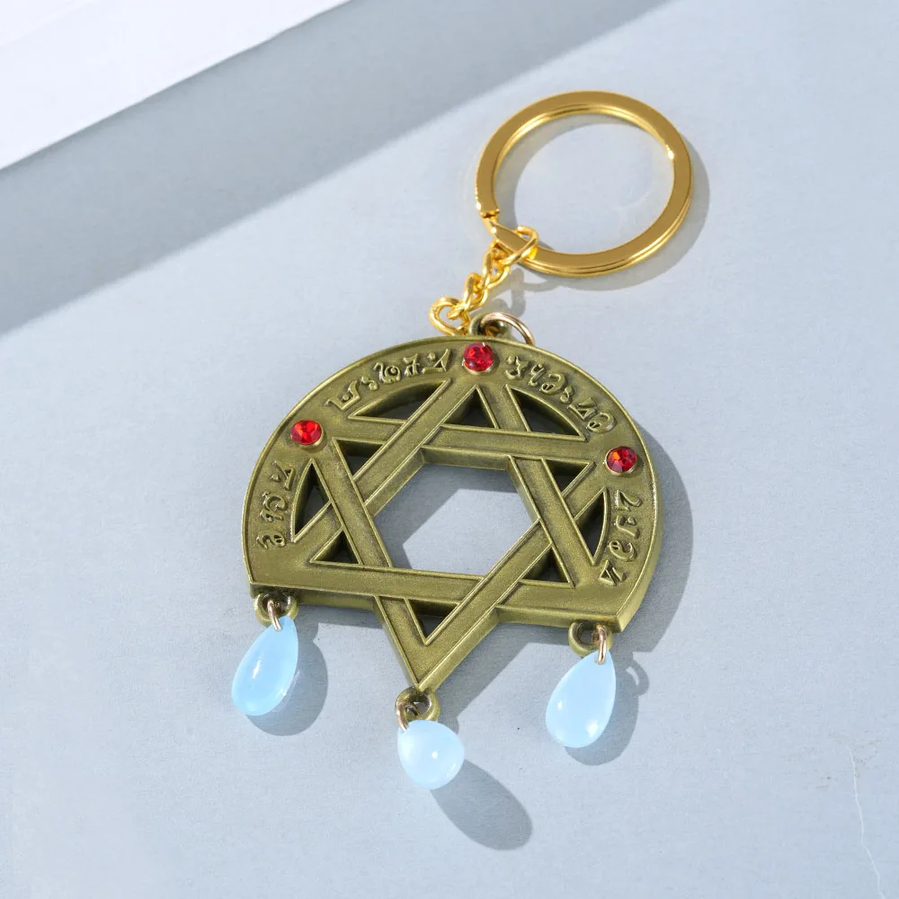 Wandering Witch The Journey of Elaina Badge Vintage Metal Hollow Crystal Pendant Brooch Cosplay Gift