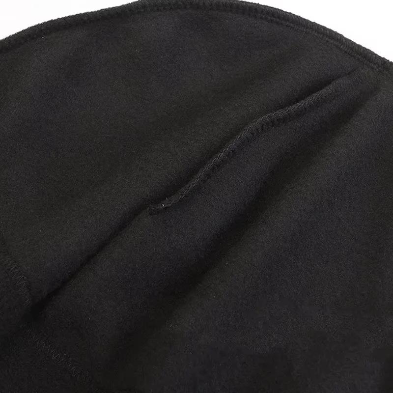 Chapeau pull trois pièces pour hommes, chapeau chaud et froid d'automne et d'hiver, écharpe à cordon de serrage, couvre-visage en velours, chapeau de protection des oreilles