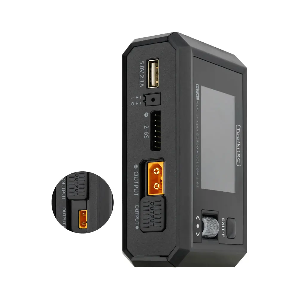 ToolkitRC M7AC Intelligence Charger 2S 3S 4S 5S 6S AC100W DC300W XT60 XT30 Lipo Battery Balance Remote Control Car FPV Fast