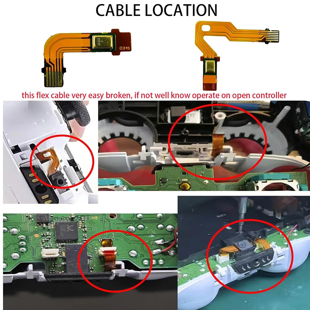 1/5 Pairs Replacement Microphone Flex Cable for PS5 Dualsense Controller BDM-010 020 V1 V2 Ribbon Cable Repair Parts