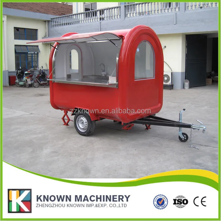 OEM Outdoor Mobile Food Kiosk Design/Cart/Trailer Fast Food Cart Design Ice-cream Cart Mall Food Kiosk for Sale