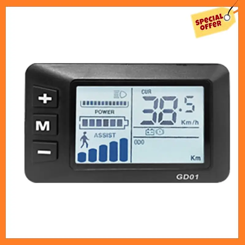 

Electric Bicycle 36V 48V 52V 40A 3 Model Sinewave Controller GD01 LCD Display For 1500W 2000W Ebike Parts Accessories
