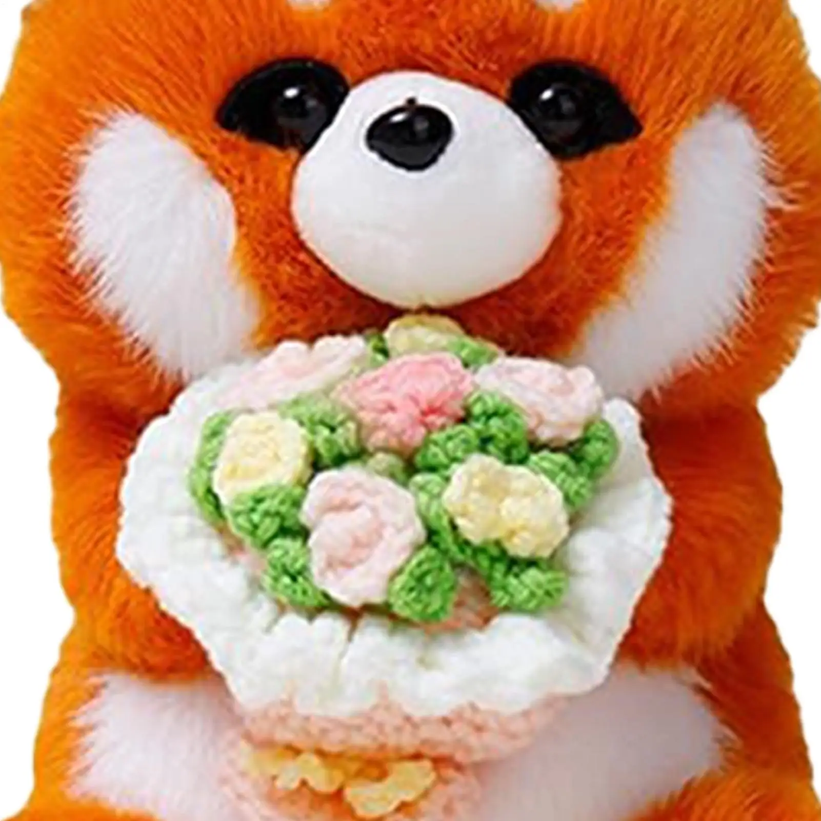 Animais de pelúcia boneca bonito com buoquet dia dos namorados animais de pelúcia para namorada esposa meninas mãe casamento dia dos namorados